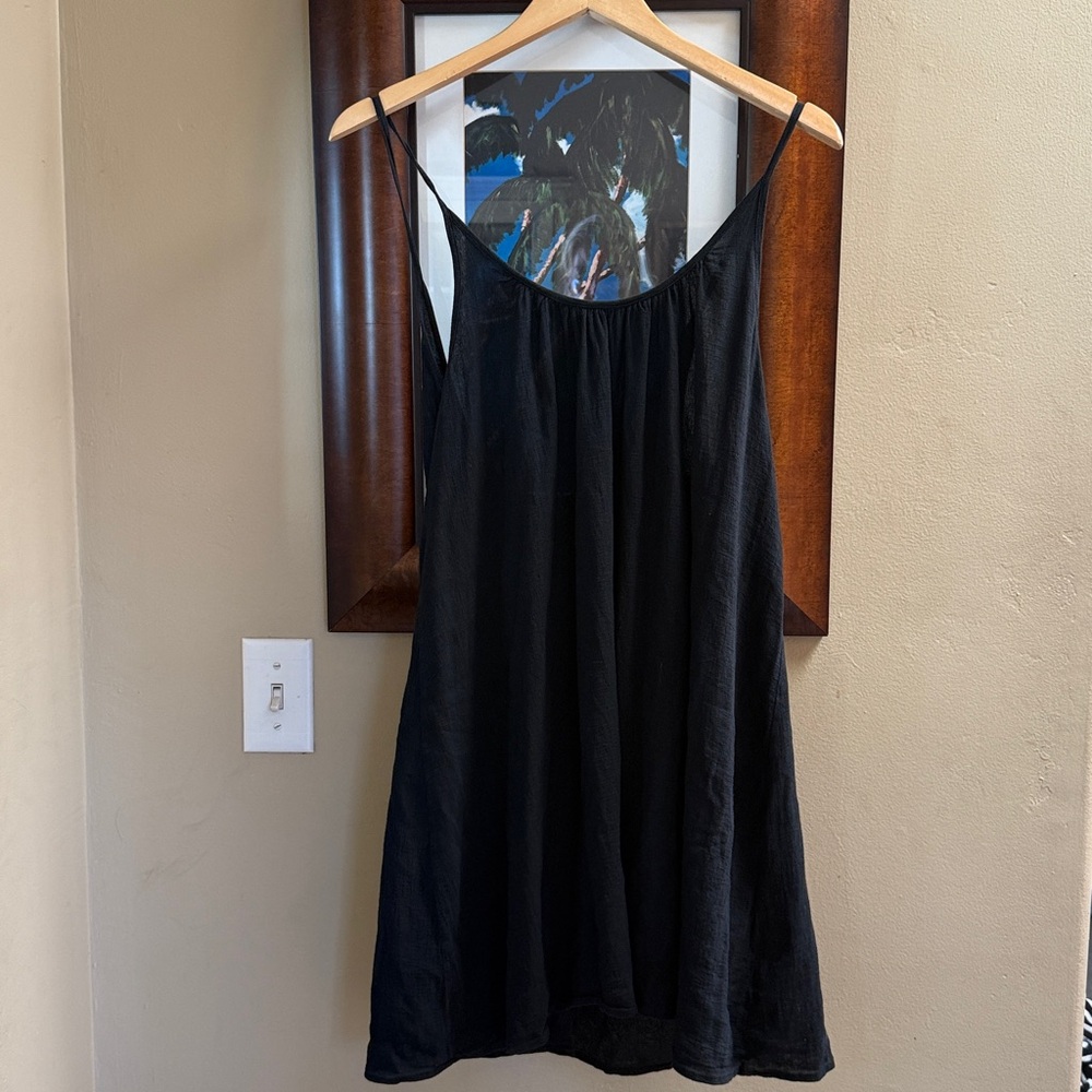 9 Seed Tulum Cotton Gauze Low Back Mini Coverup Dress One Size - Picture 6 of 8